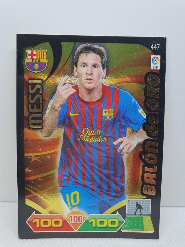 ⚽️ CROMO DE FUTBOL MESSI BALON DE ORO 2011 PANINI