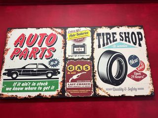 Quadro vintage autofficina