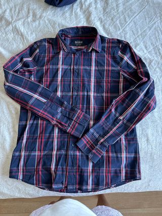 Camisa cuadros manga larga Pull&Bear