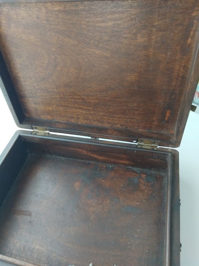 Caja madera vintage - Artesanal.