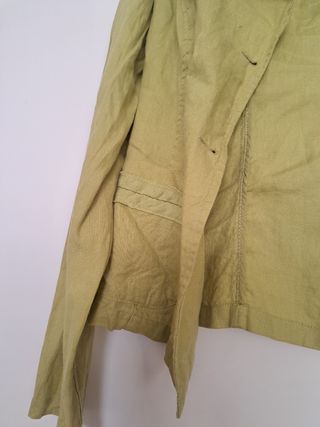 Tailleru pantaloni lino verde oliva