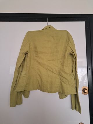 Tailleru pantaloni lino verde oliva