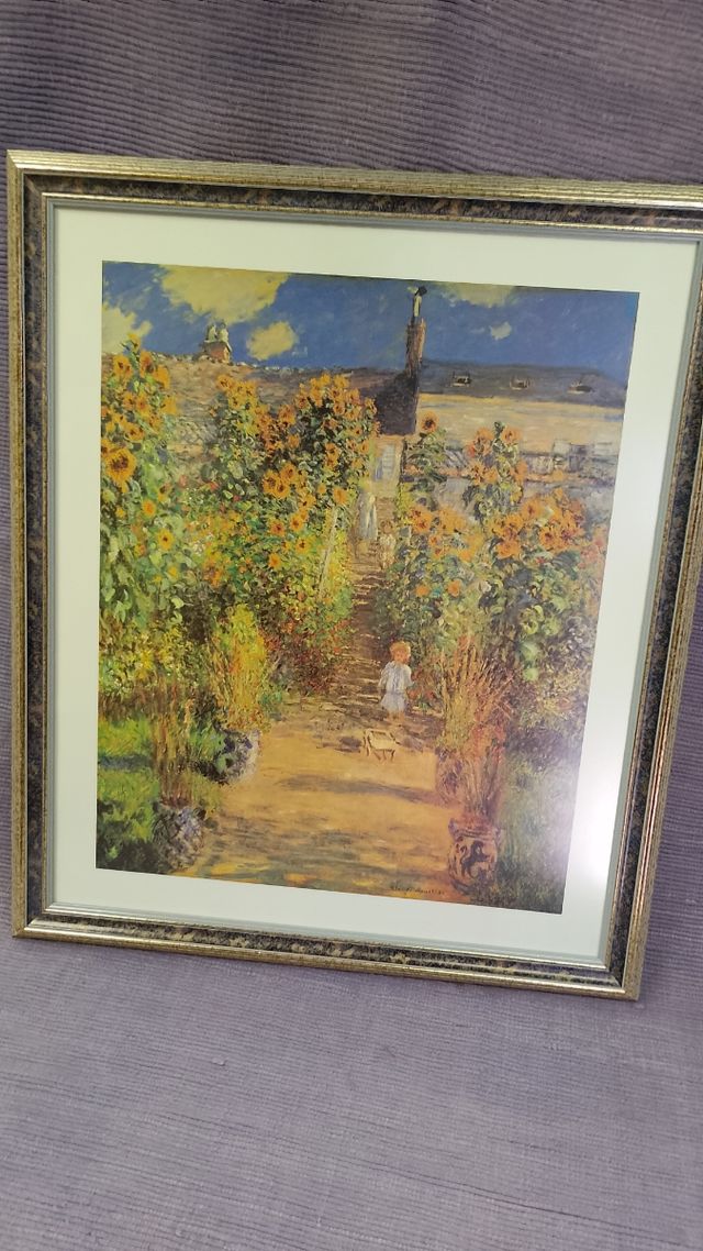 Cuadro replica de Monet - El jardín del artista