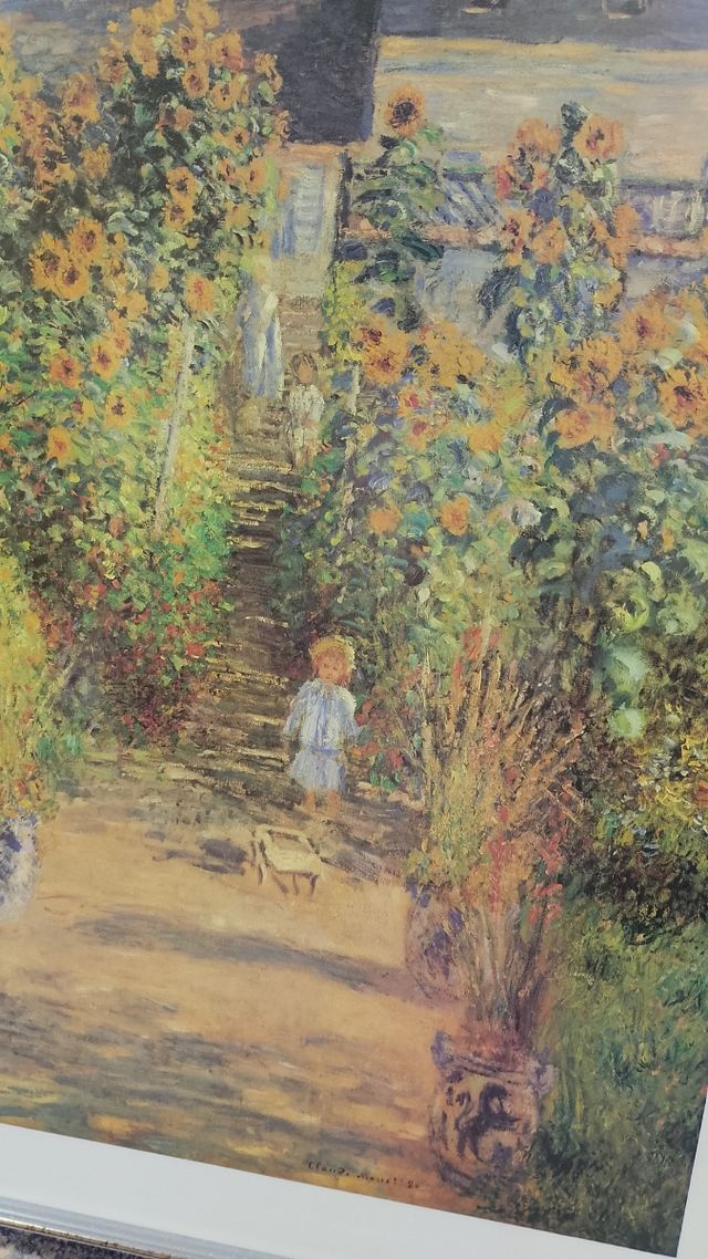 Cuadro replica de Monet - El jardín del artista