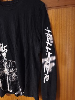 Camiseta Hollister Manga Larga - Talla L