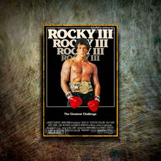 PLACA METALICA ROCKY BOXEO CARTEL PELICULA METAL
