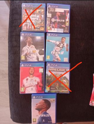 Juegos PS4 - FIFA 18-22 & Minecraft