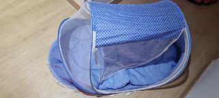 Tienda de campaña plegable Bebé - Azul lunares