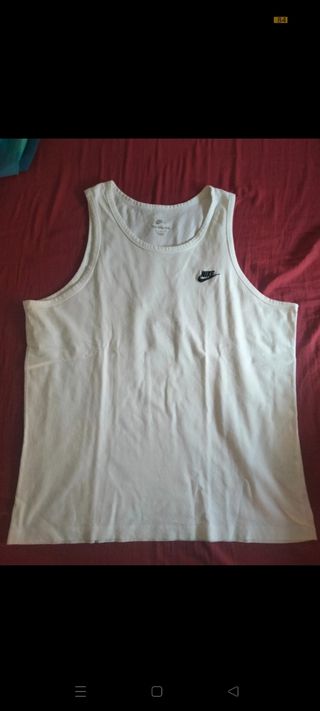Canotta Nike bianca uomo