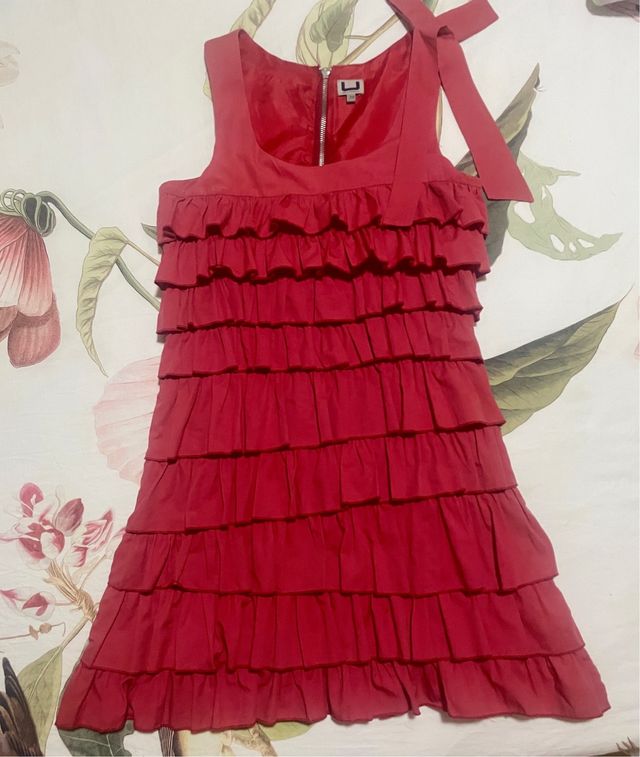 Vestido rojo Adolfo Domínguez