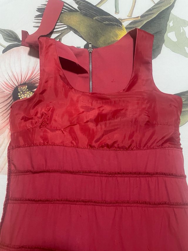 Vestido rojo Adolfo Domínguez