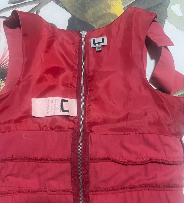 Vestido rojo Adolfo Domínguez