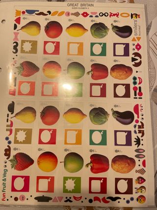 Sellos Reino Unido Frutas & Verduras