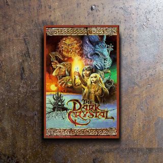 PLACA METALICA CRISTAL OSCURO CARTEL PELICULA CINE