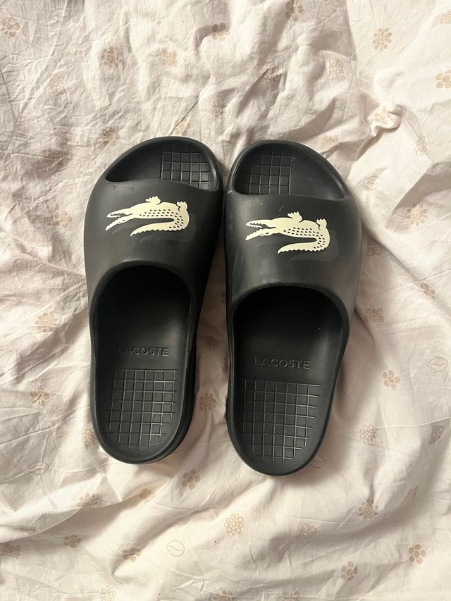 Ciabatte Lacoste 42 nere originali