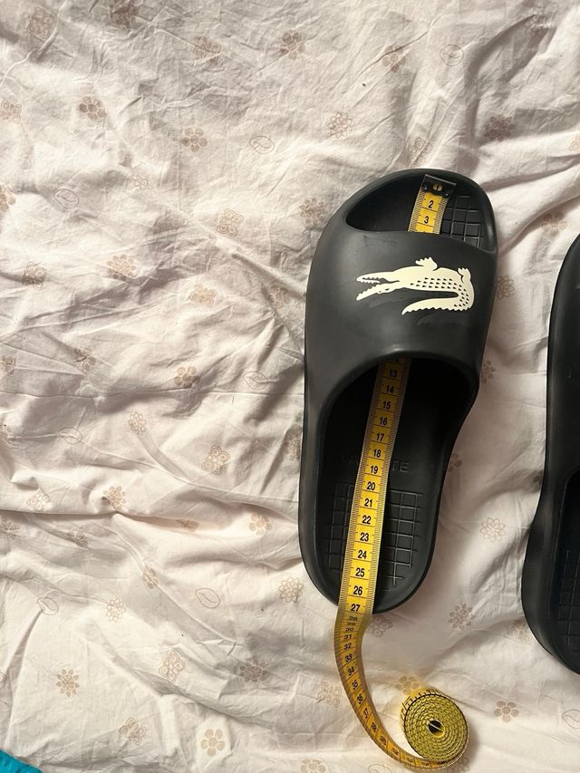 Ciabatte Lacoste 42 nere originali