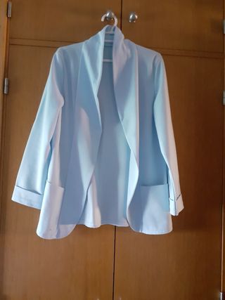 Chaqueta azul mujer - entretiempo