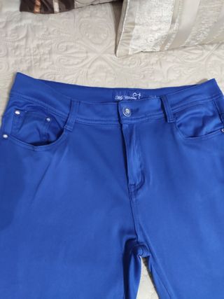 Conjunto blusón y pantalón azul