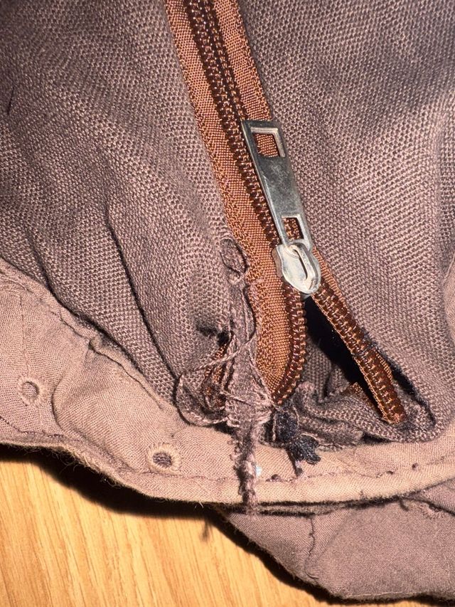 Bolso marrón de tela