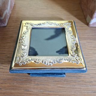 Piccola Cornice Portafoto Argento 925+oro foto 7x7