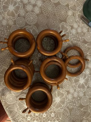 Argollas madera para cortinas