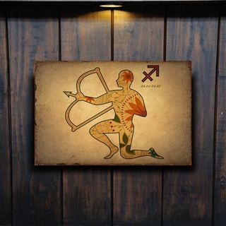 PLACA METALICA HOROSCOPO ZODIACO CARTEL METAL