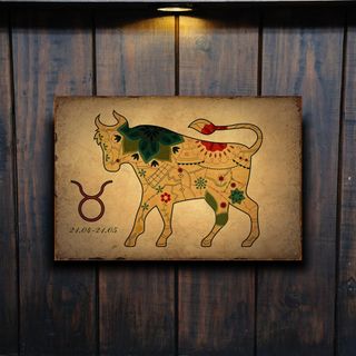 PLACA METALICA HOROSCOPO ZODIACO CARTEL METAL
