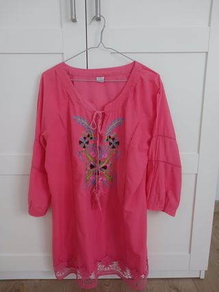 2 kaftan (1 fucsia y otro azul)
