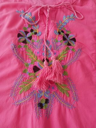 2 kaftan (1 fucsia y otro azul)