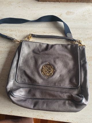 Bolso Loewe hombro, dorado gris