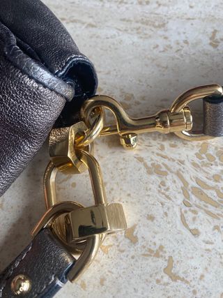 Bolso Loewe hombro, dorado gris