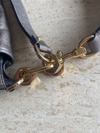 Bolso Loewe hombro, dorado gris