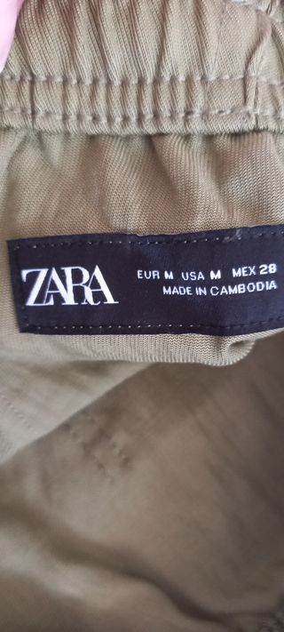 Pantalones Zara - Verde - M