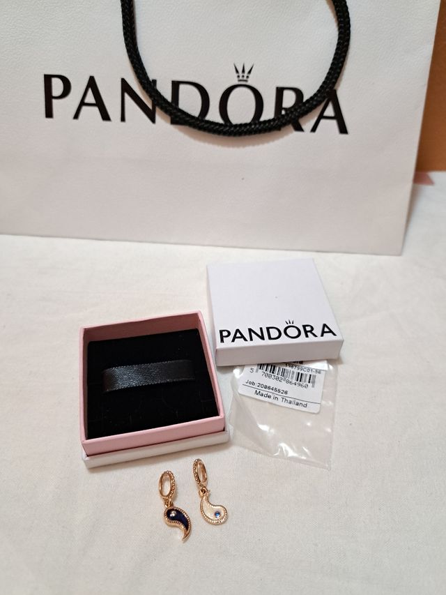 Pandora Charm Yin & Yang in colore oro rosato