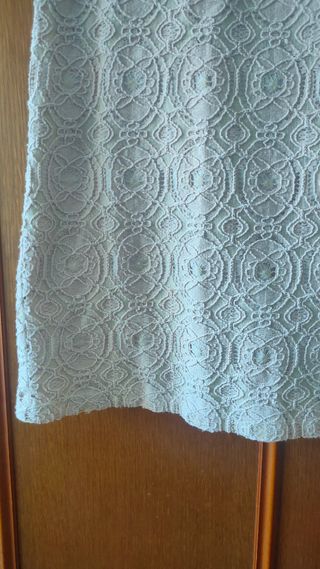 Miniabito beige traforato