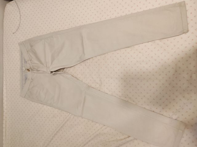Pantalón Chino beige/blanco de golf