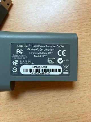 Cable Transf. Xbox 360 HDD
