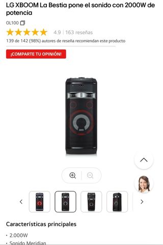 LG XBOOM 2000w - Altavoces pack altavoces