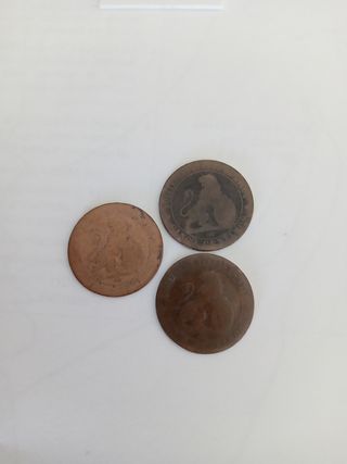Moneda 5 Céntimos España 1870