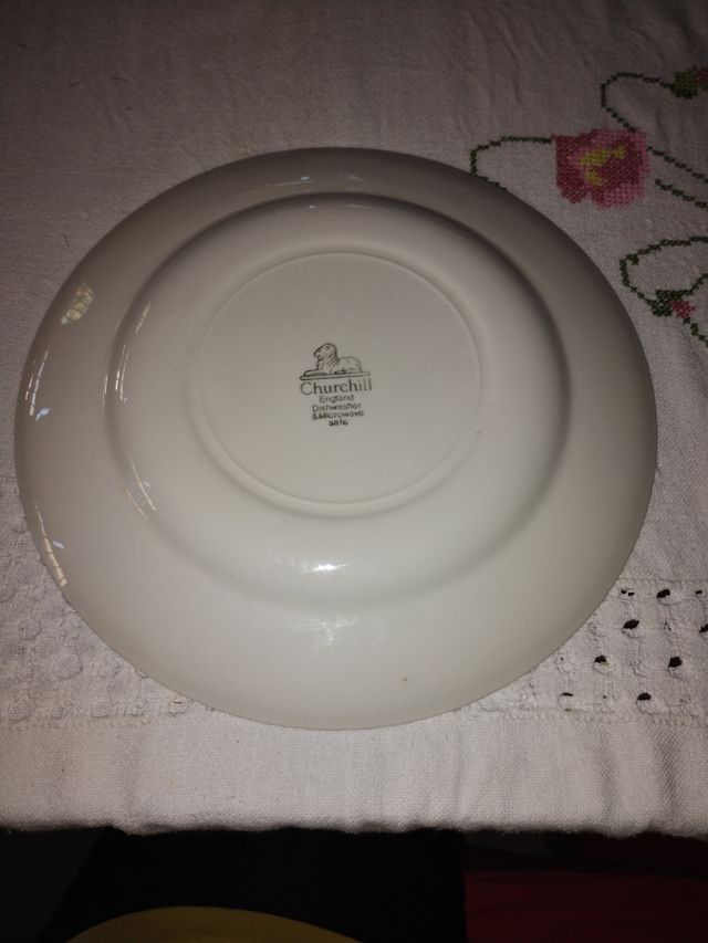 Plato llano Churchill Vintage