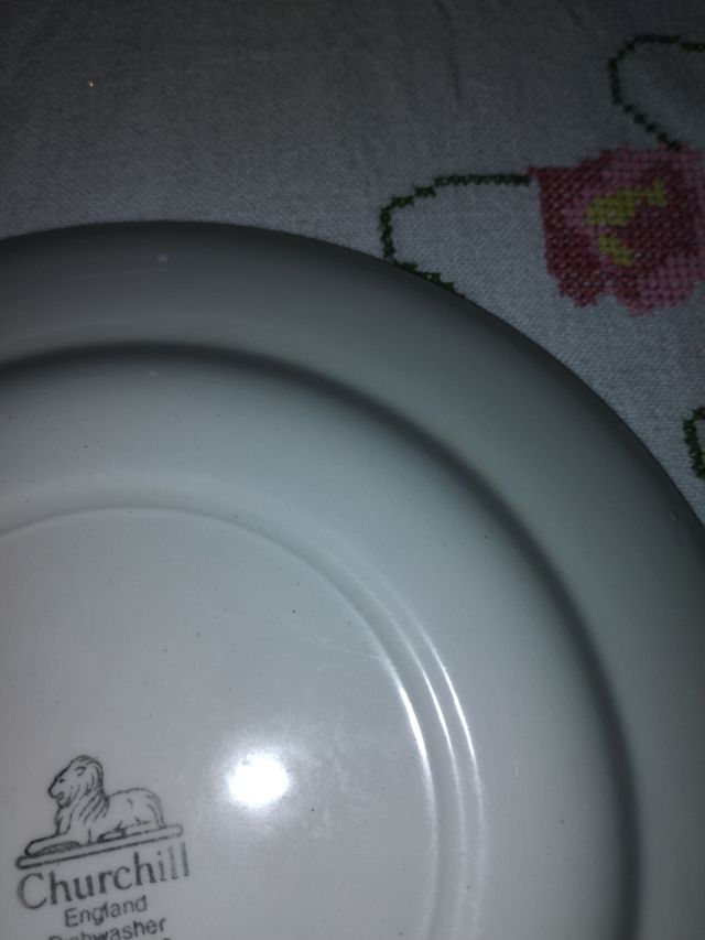 Plato llano Churchill Vintage