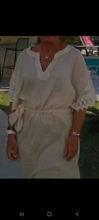 Kaftan crema - Talla única