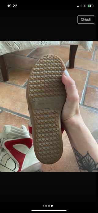 Isabel Marant Stivali Beige/Rosso