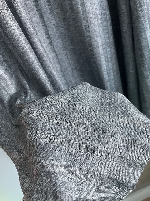 Falda larga Zara gris