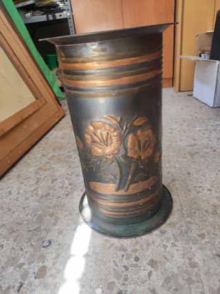 Cubo paraguas vintage metal