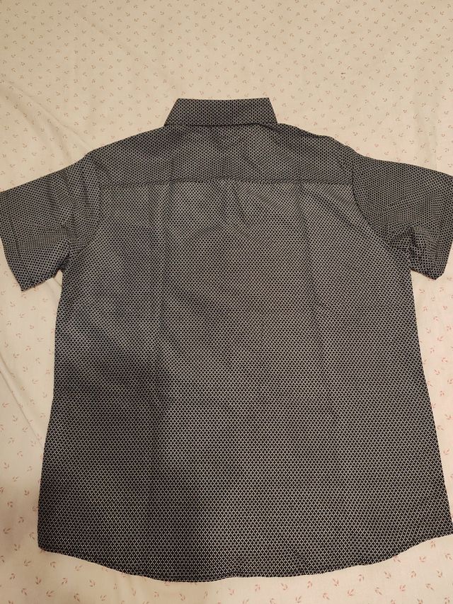 Camisa negra hombre - cuadros