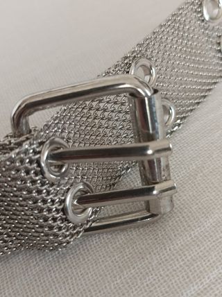 Cintura metallica argento