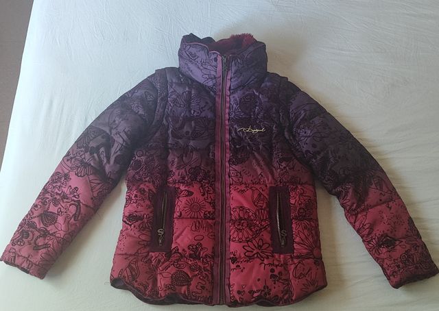 Chaqueta Desigual rosa y morada
