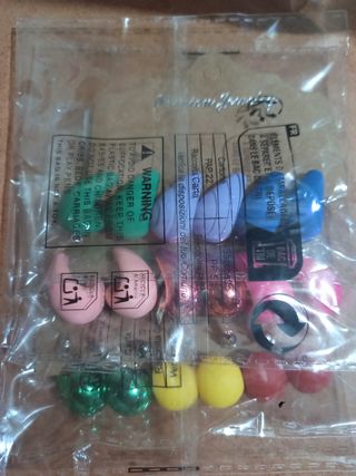 12 Pendientes gota multicolor
