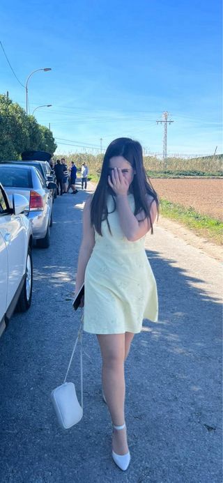 Vestido flores amarillo